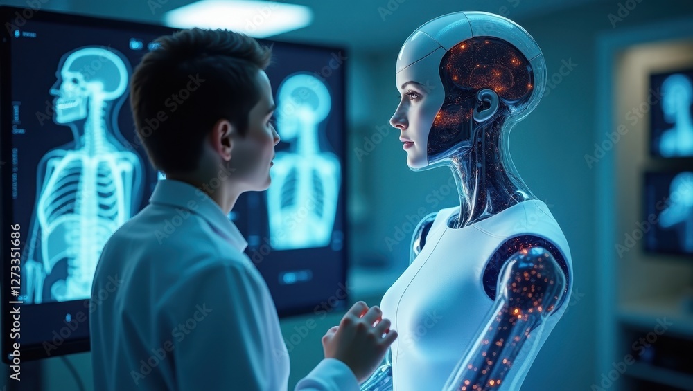 Poster exploration of human interaction with agentic ai in a futuristic laboratory environment during a res