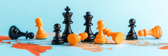 Political Chess: Global Power Struggle
