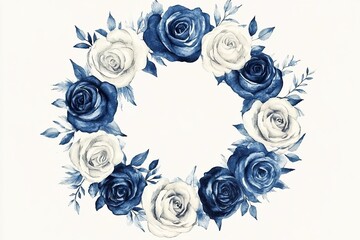 watercolor floral frame background
