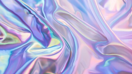 Abstract trendy holographic background. hologram gradient background with metalic waves.