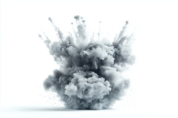 Smoke Explosion on White
