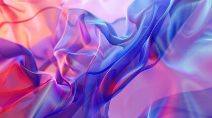 Fototapeta premium Abstract trendy holographic background. hologram gradient background with metalic waves.