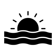 Golden Hour glyph icon