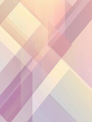 Minimalist abstract geometric background with overlapping translucent rectangles in soft pastel shades of beige, pink, and lavender