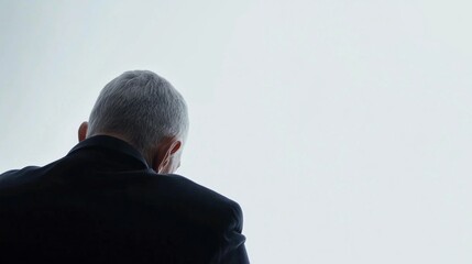 Retirement worry. A senior person reviewing their retirement documents with visible stress