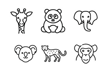 Animals vector art of set illustration  