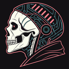 Unleash the Mystic Skulls: Explore Edgy and Unique Skull Illustrations for Bold, Abstract, and Expressionist with T-Shirt Designs.