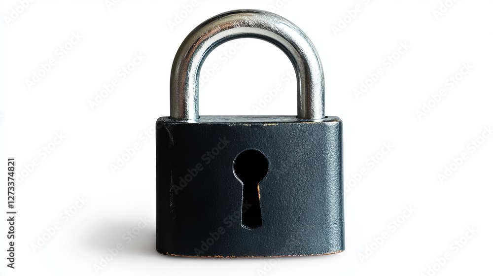 Poster padlock lock for safety and security protection with locked secure mechanism to interlock or lockout