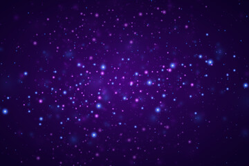 Fototapeta premium Abstract bokeh background light light effect. Shiny effect of dust particles and light fog.