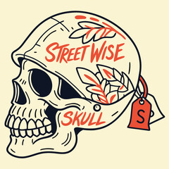 Unleash the Mystic Skulls: Explore Edgy and Unique Skull Illustrations for Bold, Abstract, and Expressionist with T-Shirt Designs.