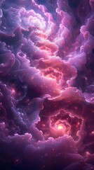 Obraz premium Digital technology translucent flowers and plants abstract graphics poster background