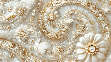 Elegant 3D Floral Background