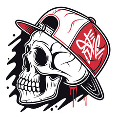 Unleash the Mystic Skulls: Explore Edgy and Unique Skull Illustrations for Bold, Abstract, and Expressionist with T-Shirt Designs.