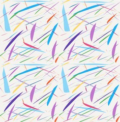 seamless pattern with colorful ribbons