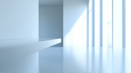 Serene Minimalist Interior: Light-Filled Modern Space