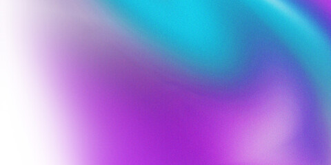 Abstract gradient in purple and turquoise colors with grainy texture on transparent background. Perfect for banners, posters, headers or cover designs