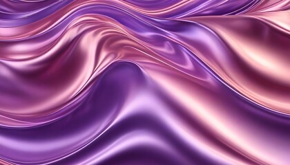 Obraz premium Soft Waves of Pink and Lavender with a Metallic Glow