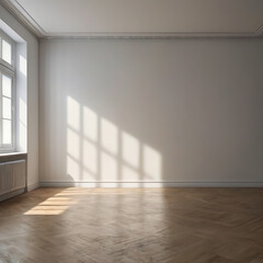  Blank White Wall with Soft Lighting for Mockups