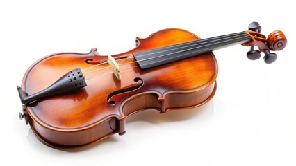 Fototapeta premium Violin on White Background