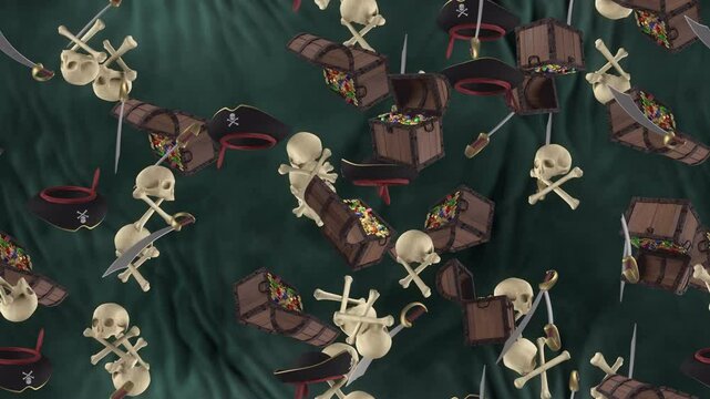 PIRATE ADVENTURE Background loop tile Swirl. This is a loopable and tileable wallpaper