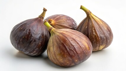 Fresh Figs on White Background
