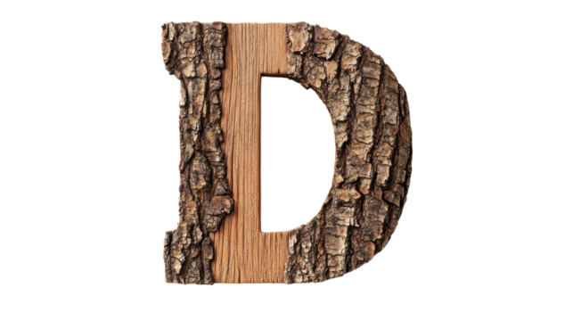 Close up of Detailed Textured Bark on Weathered Wooden Surface