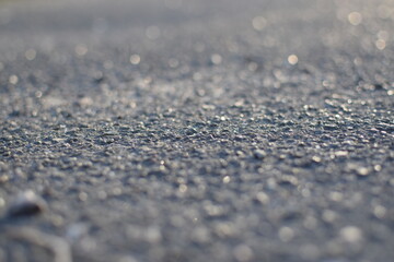 Macro Texture of Asphalt – Rough Urban Surface Close-Up