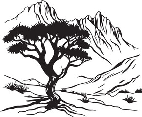 tree silhouette vector