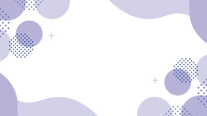 水玉　紫　キラキラ　幾何学　フレーム　ベクター