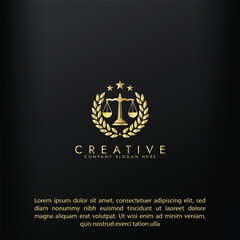 Law firm gold logo design,Revolution justice logo concept, Lawyer logo vector template design