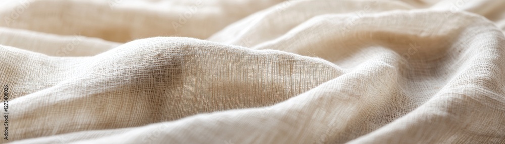 Poster soft draped beige fabric texture background