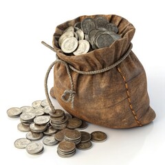 Ancient Coins in a Burlap Sack: Treasure, History, and Collectibles