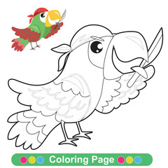 Coloring worksheet page. Educational printable coloring worksheet. Printable activity page for children 