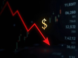 Obraz premium US Dollar Depreciation