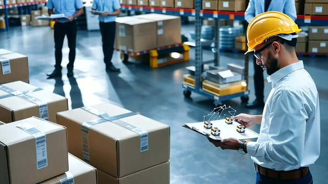 Supply Chain Team Meeting on Delivery Time Reduction Strategies