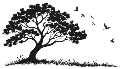 Escape to Tropical Serenity: Stunning Collection of Elegant Black Palm Tree Silhouettes in Monochrome
