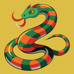 Naklejka premium snake vector