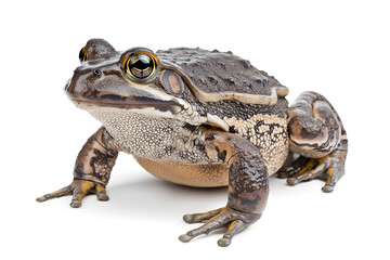 Naklejka premium African bullfrog, isolated on white background