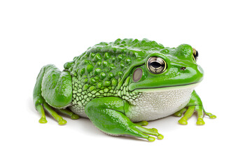 Naklejka premium African bullfrog, isolated on white background