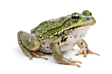 Naklejka premium African bullfrog, isolated on white background