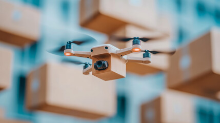 Drone delivery concept for e-commerce logistics