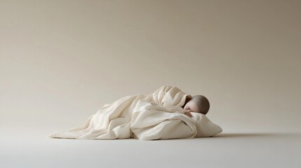 Withdrawal symptoms cause fatigue. A person lying in bed, curled up with a blanket