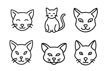 vector cat of illustration art 