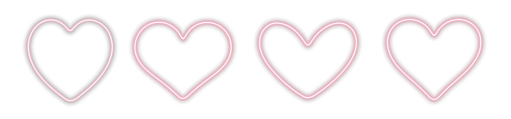 glowing neon love symbol with a bright and romantic design. Perfect for Valentine’s Day, romance, decorations, and night club themes. A modern abstract element with a vibrant red glow.