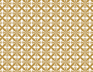 Golden Blooms: Elegant Gold & White Floral Pattern