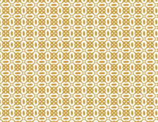 Geometric Harmony: Intricate Yellow & White Shapes