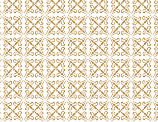 Opulent Whimsy: Elaborate Gold & White Pattern