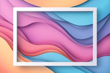 Vibrant Abstract Canvas: Colorful Burst within a Clean White Frame. Perfect for modern website banners, social media posts, presentations, and digital art projects. A dynamic and versatile design     