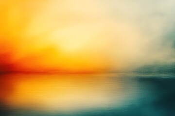 Fototapeta premium Vibrant Sunset Hues: Abstract Orange and Yellow Gradient Background, perfect for website banners, social media graphics, presentations, and more. Ideal for adding a warm, energetic feel to your 