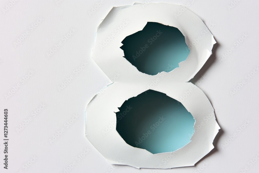 Poster a piece of paper with two holes punched through it, often used for filing or sorting documents